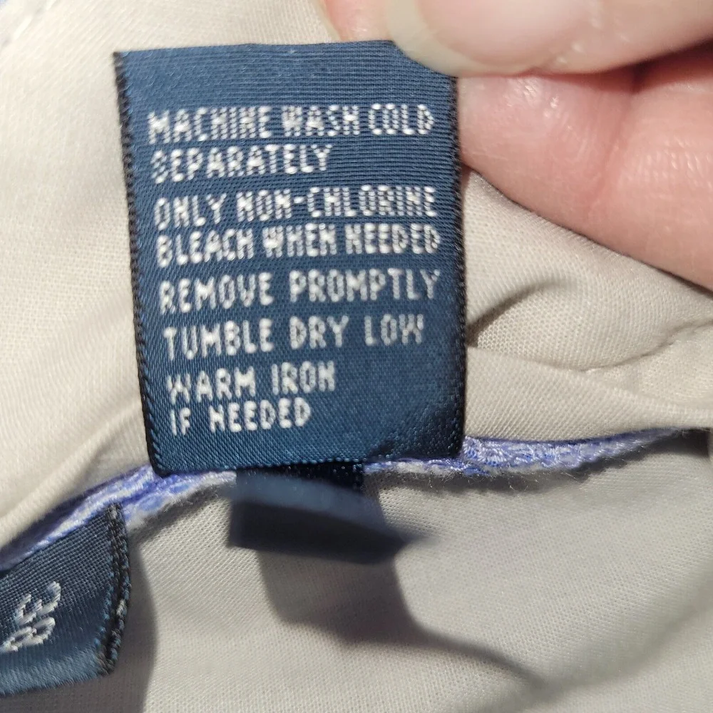 Polo Ralph Lauren Shorts Mens 38 Blue Pinstripe Slim‎ Fit 8